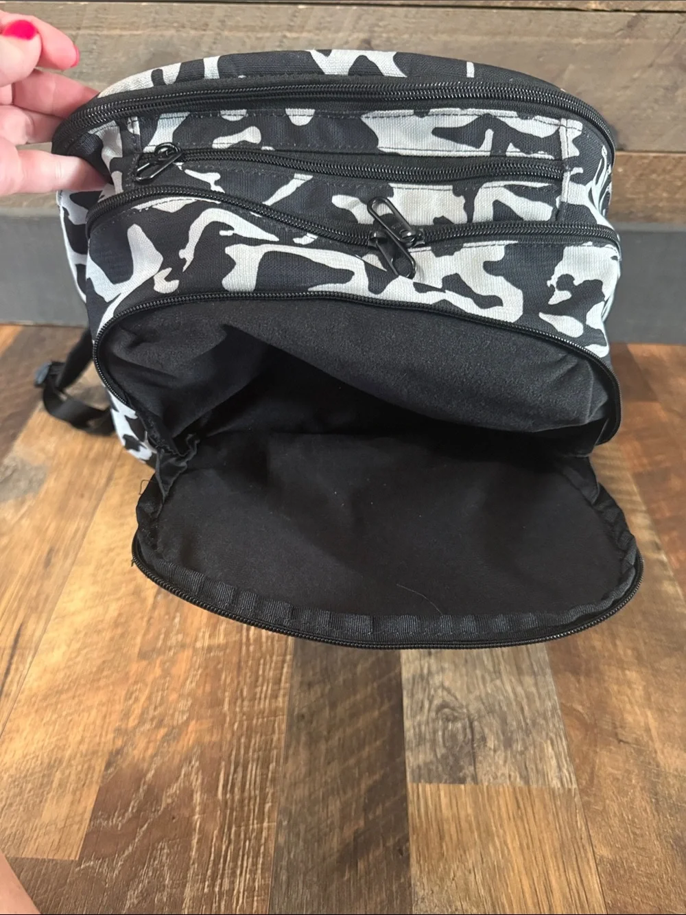Nike Hayward Black Gray Camo Backpack Bookbag Laptop School Travel